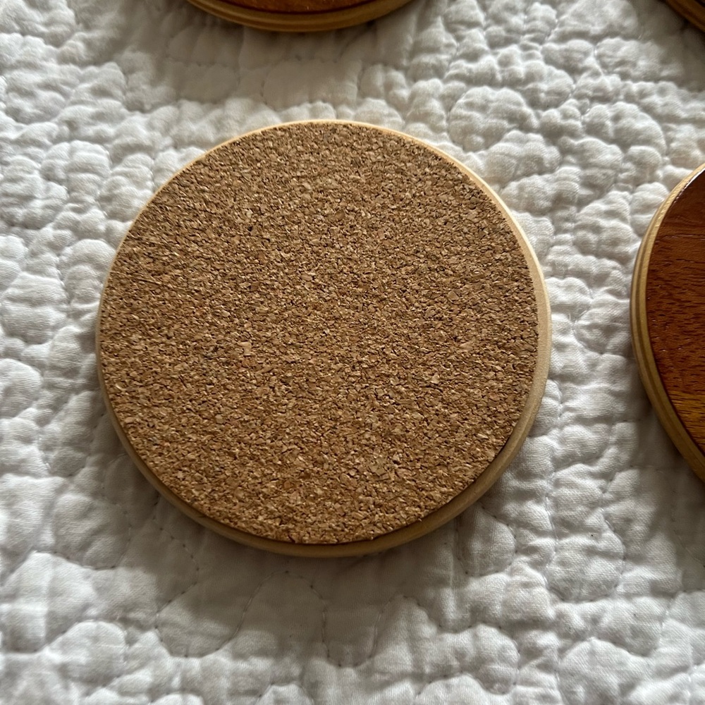 Woodland Animal Coasters Set - Brown and Tan - Picture 2 of 3
